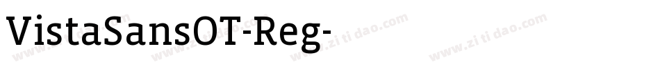 VistaSansOT-Reg字体转换