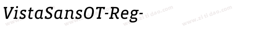 VistaSansOT-Reg字体转换