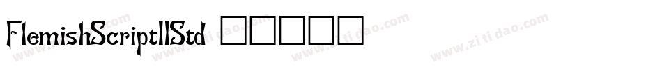 FlemishScriptIIStd字体转换