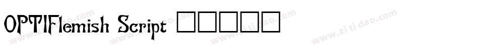 OPTIFlemish-Script字体转换