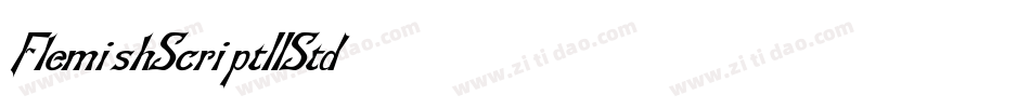 FlemishScriptIIStd字体转换