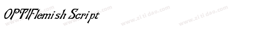OPTIFlemish-Script字体转换