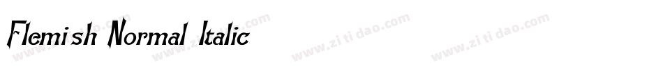 Flemish-Normal-Italic字体转换