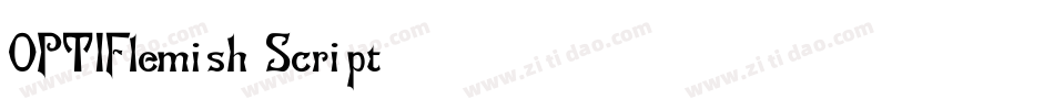 OPTIFlemish-Script字体转换