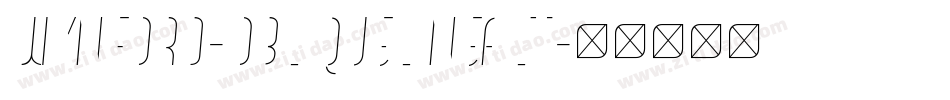 Wynford-ObliqueLineAlt字体转换