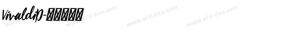 VivaldiD字体转换