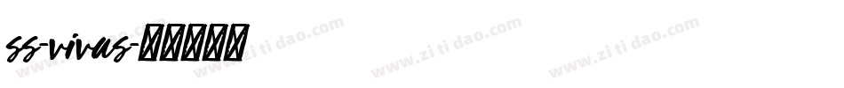 ss-vivas字体转换