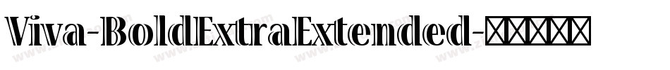 Viva-BoldExtraExtended字体转换