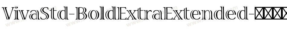 VivaStd-BoldExtraExtended字体转换
