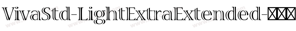 VivaStd-LightExtraExtended字体转换