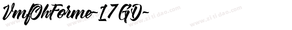 VmfOhForme-L7GD字体转换