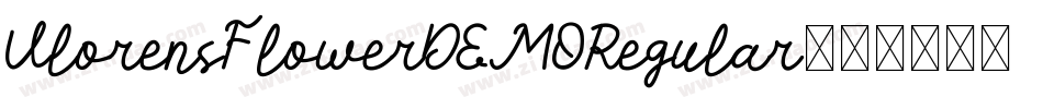 VlorensFlowerDEMORegular字体转换