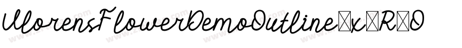 VlorensFlowerDemoOutline-x3R4O字体转换