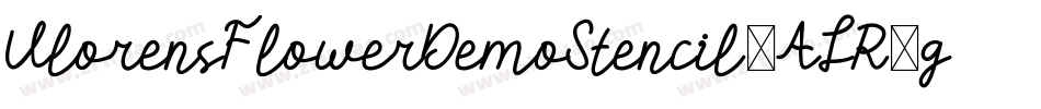 VlorensFlowerDemoStencil-ALR5g字体转换