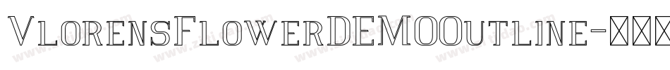 VlorensFlowerDEMOOutline字体转换