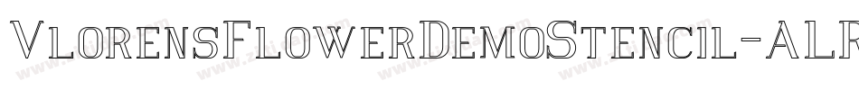 VlorensFlowerDemoStencil-ALR5g字体转换