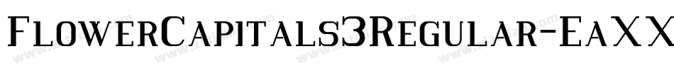 FlowerCapitals3Regular-EaXXg字体转换