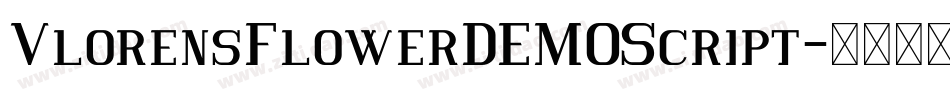 VlorensFlowerDEMOScript字体转换