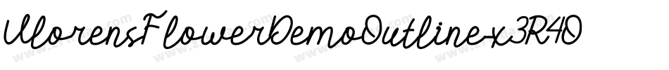 VlorensFlowerDemoOutline-x3R4O字体转换