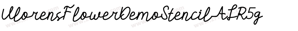 VlorensFlowerDemoStencil-ALR5g字体转换