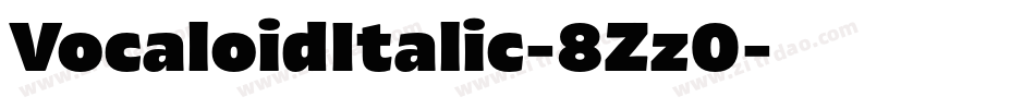 VocaloidItalic-8Zz0字体转换