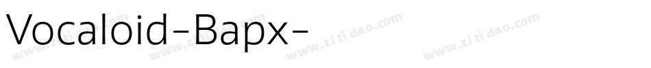 Vocaloid-Bapx字体转换