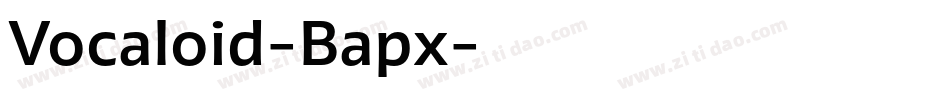 Vocaloid-Bapx字体转换