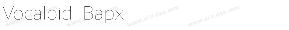 Vocaloid-Bapx字体转换