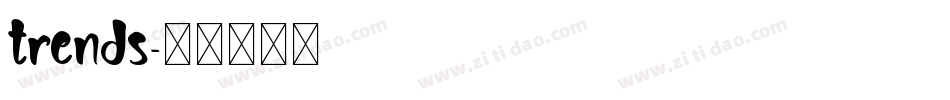 trends字体转换