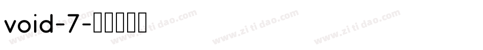 void-7字体转换