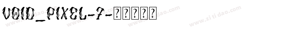void_pixel-7字体转换