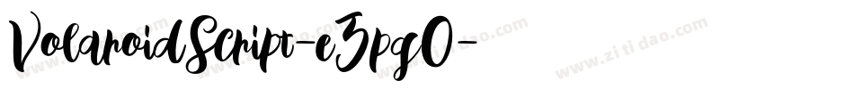 VolaroidScript-eZpgO字体转换