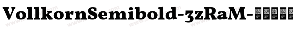 VollkornSemibold-3zRaM字体转换