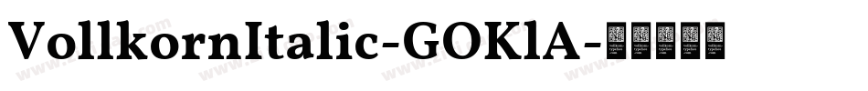 VollkornItalic-GOKlA字体转换