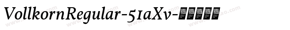VollkornRegular-51aXv字体转换