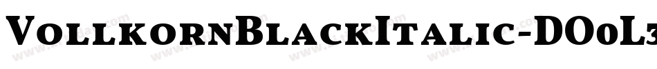 VollkornBlackItalic-DO0L3字体转换