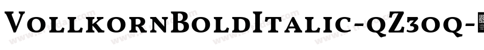 VollkornBoldItalic-qZ3oq字体转换