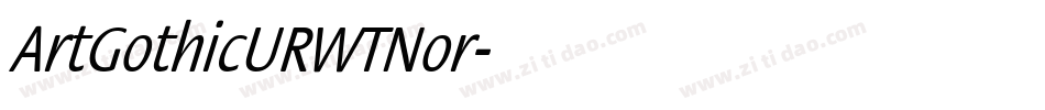ArtGothicURWTNor字体转换