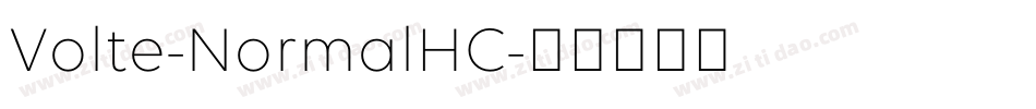 Volte-NormalHC字体转换