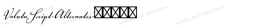 VolutaScript-Alternates字体转换