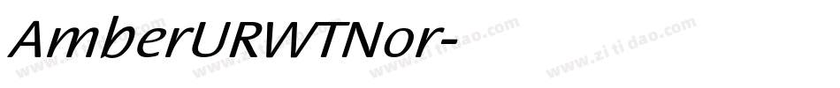 AmberURWTNor字体转换
