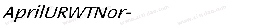 AprilURWTNor字体转换