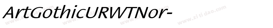 ArtGothicURWTNor字体转换