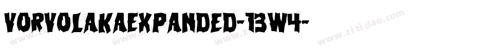 VorvolakaExpanded-13w4字体转换