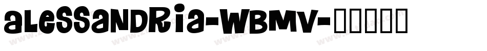 Alessandria-WBmv字体转换