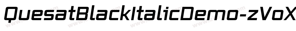 QuesatBlackItalicDemo-zVoX字体转换