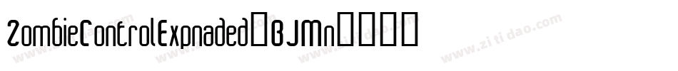 ZombieControlExpnaded-BJMn字体转换
