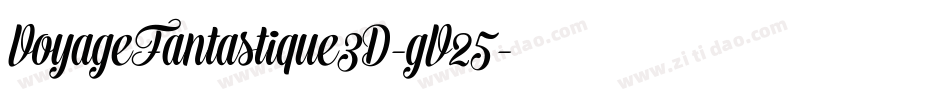 VoyageFantastique3D-gV25字体转换