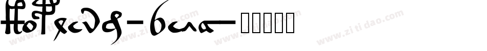 Kopleng-6EvA字体转换