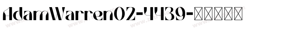 AdamWarren02-4439字体转换